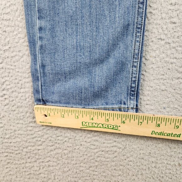 Levis 513 Jeans Mens 30x30 Blue Slim Fit Straight Leg Denim Stretch Cotton Blend - Picture 6 of 8